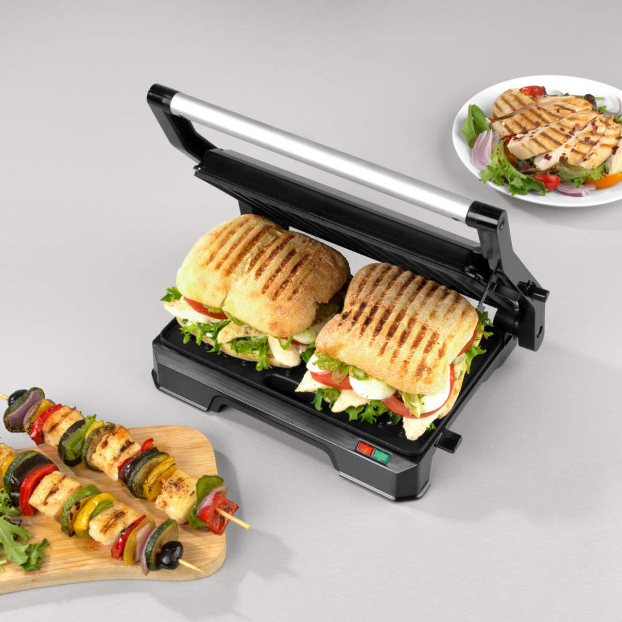 2-in-1 Health Grill Panini Press