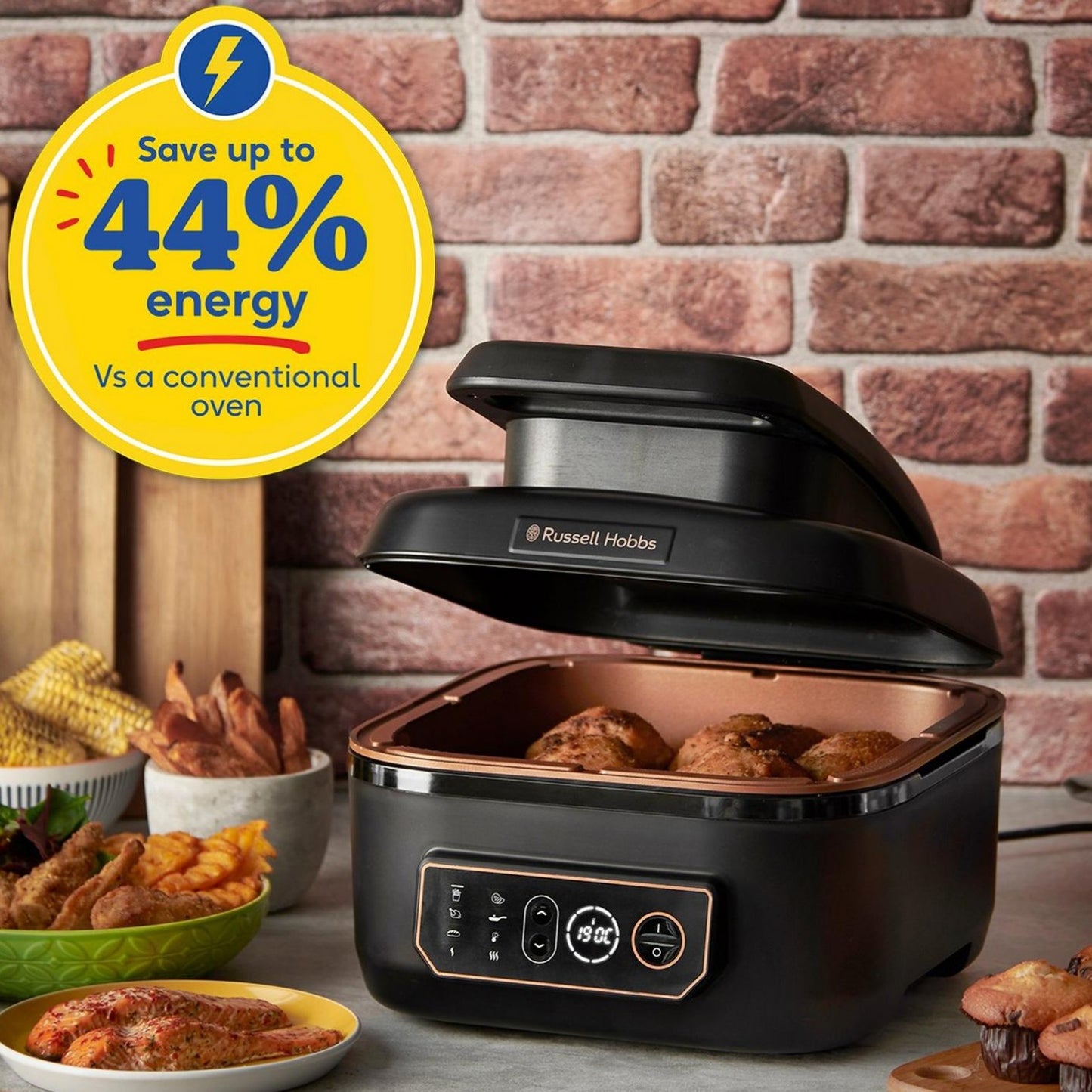 Russell Hobbs SatisFry Air Fryer Grill Multi Cooker | Save Energy