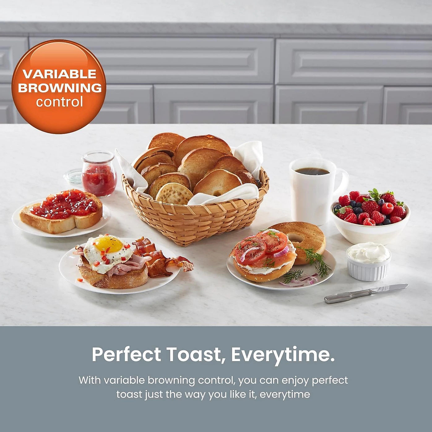 Hamilton Beach Rise 2 Slice Toaster Polished | Perfect Toast