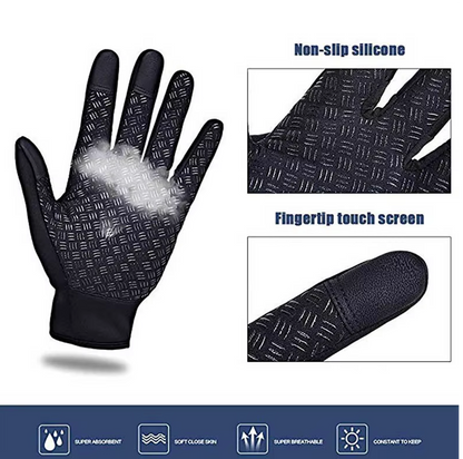 Winter Men's Anti-slip Gloves with Zipper Size L