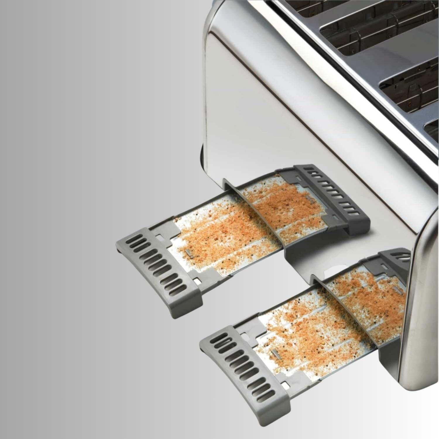 Hamilton Beach RISE 4 SLICE TOASTER BRUSHED AND POLISHED | Tray