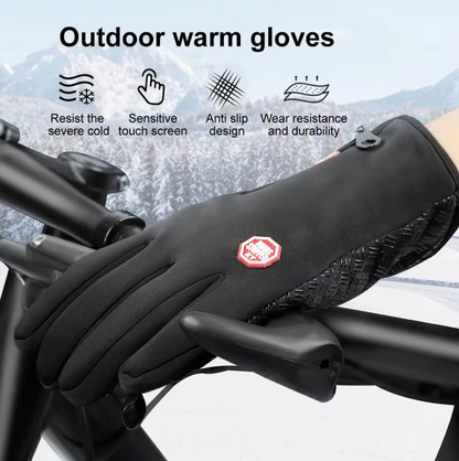 Winter Men's Anti-slip Gloves with Zipper Size L