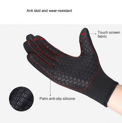 Winter Men's Anti-slip Gloves with Zipper Size L