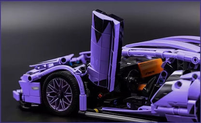 Purple Lamborghini Building Blocks Lamborghini Sian Technic 1:14 RC Car 1280pc