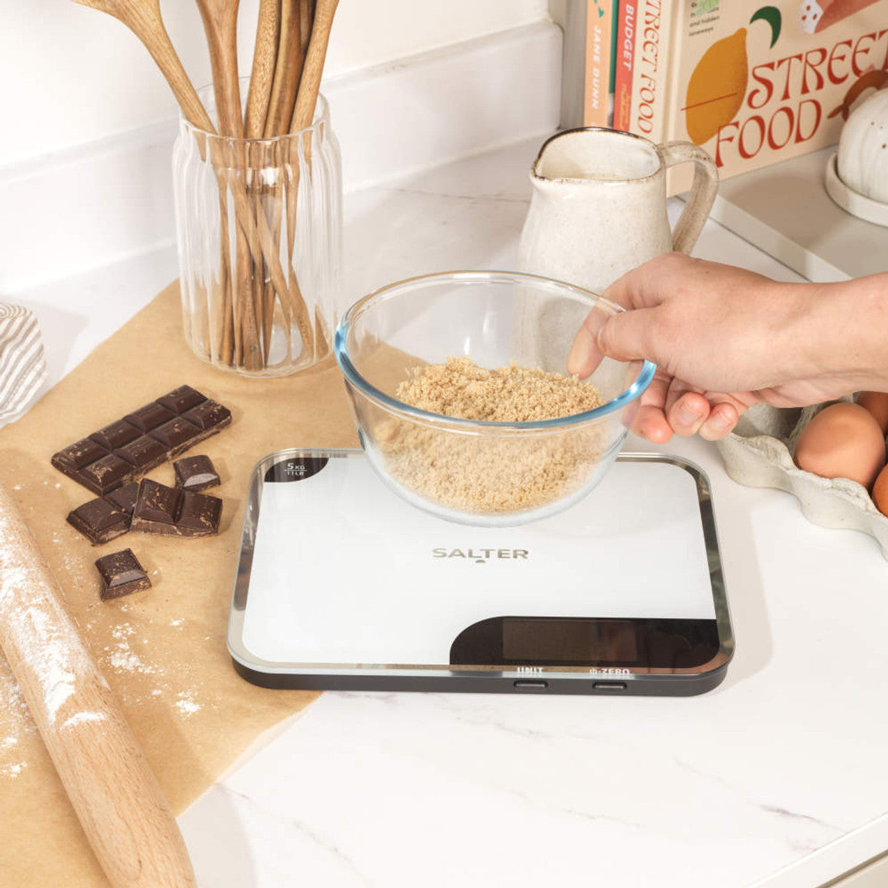 Digital Kitchen Scale Salter Minimax Clear Glass