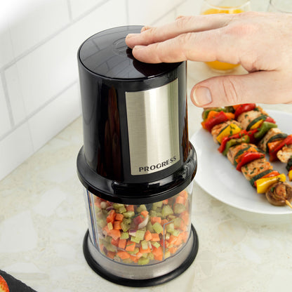 Electric Food Chopper 500ml Stainless-steel Button