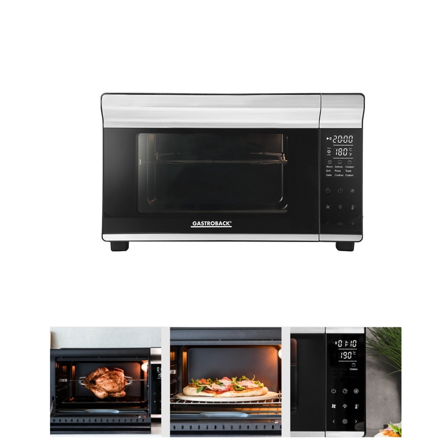 Gastroback Design Bistro 62814 Grill and Oven | Pizza and Rotisserie 