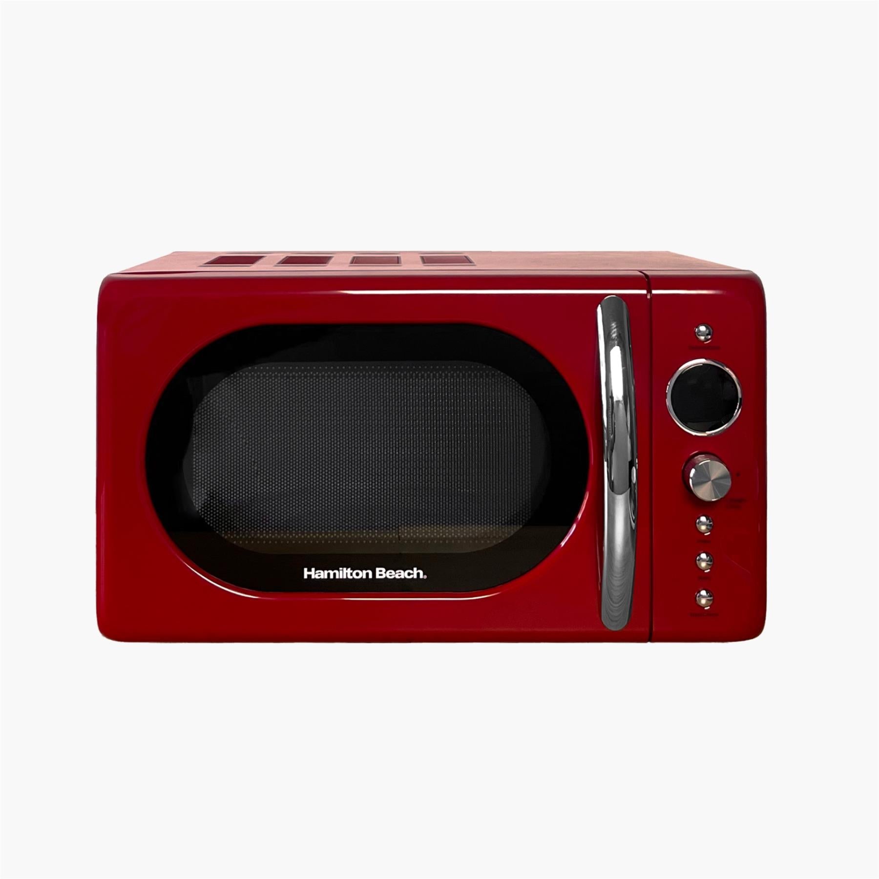 HB70H20R Hamilton Beach Retro Microwave | Gloss Red