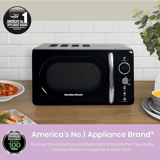 Hamilton Beach Retro Microwave Black