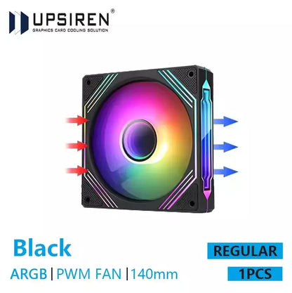 140mm Prism Pro Computer Fan ARGB 4 Pin PWM Quiet Cooling Fan - Forward