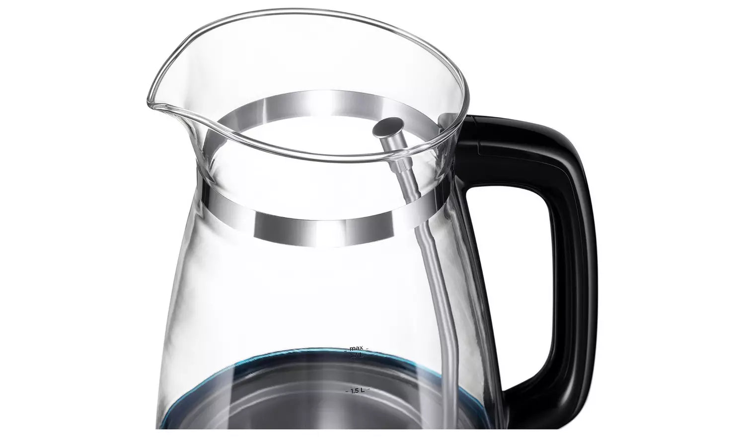 Russell Hobbs Illuminating Glass Kettle Black Lid