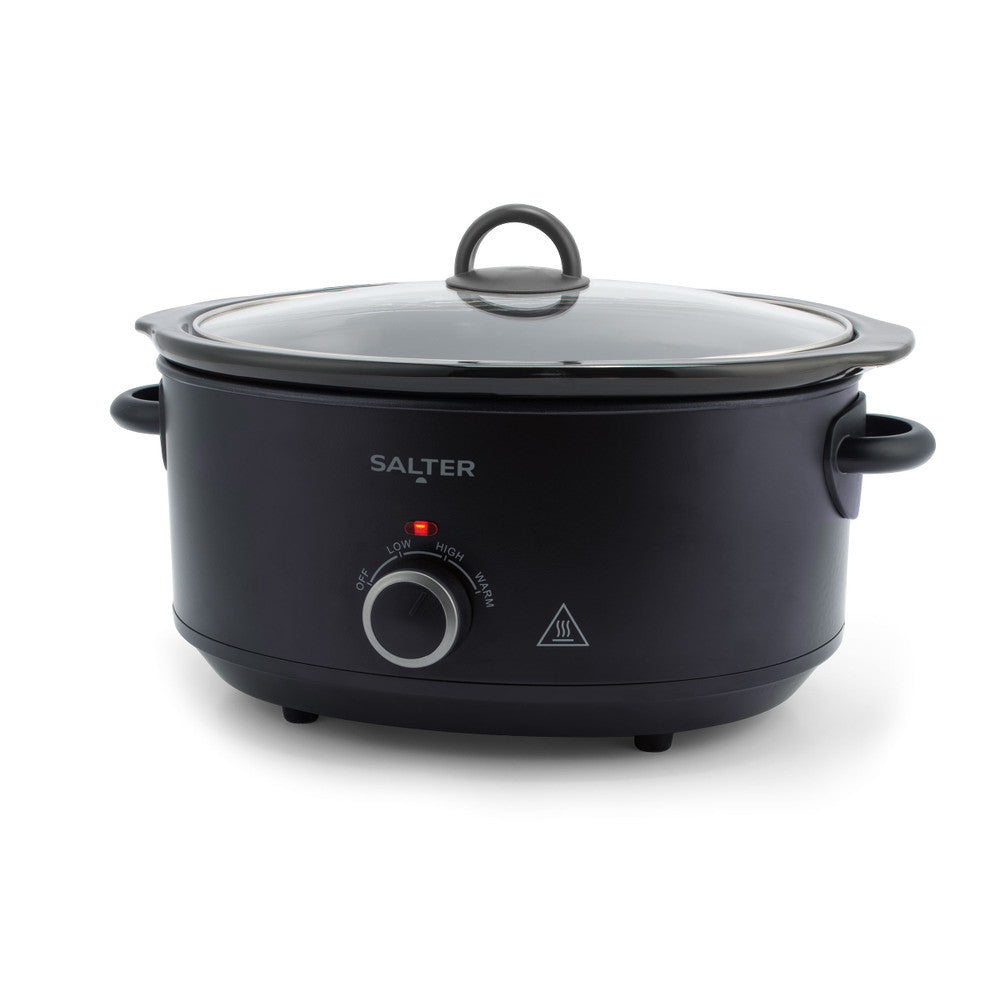 Salter Kuro 6.5L Slow Cooker Black EK6250-White BG
