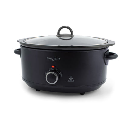 Salter Kuro 6.5L Slow Cooker Black EK6250-White BG