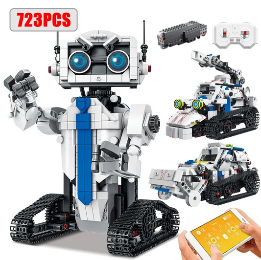 STEM Robot 723pc Building Kit App or Remote Control Robot Programable STEM Toys