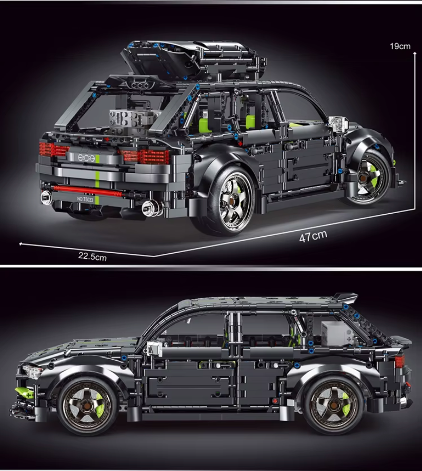 2896pcs Audi RS6 building blocks motorised 1:10 New Remote + Motor T5023