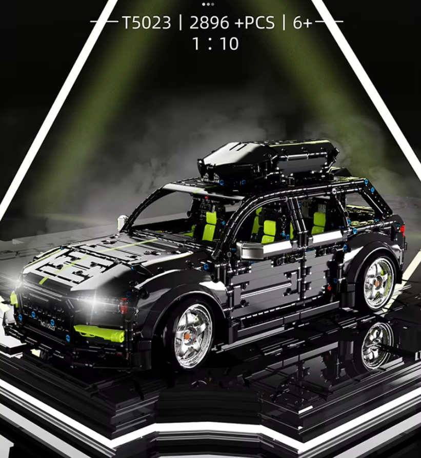 2896pcs Audi RS6 building blocks motorised 1:10 New Remote + Motor T5023