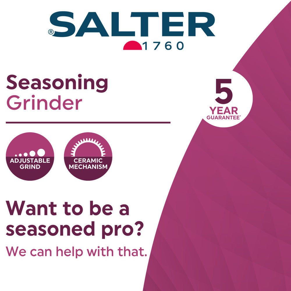 Seasoning Grinder  Kitchen Mill  Salter UK 5yr Guarantee