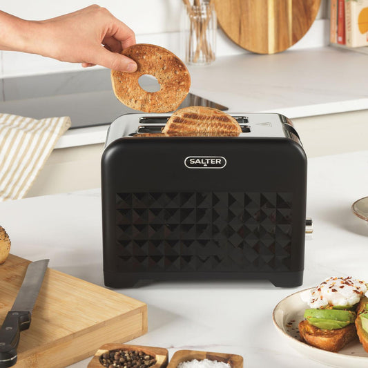 Salter 2 Slice Toaster Diamond – Black