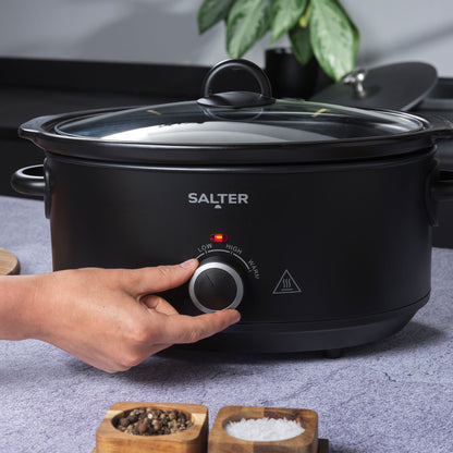 Salter Kuro 6.5L Slow Cooker - Black