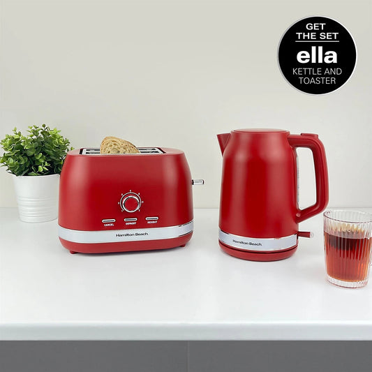 Hamilton Beach Ella Kettle 1.7 LItre Matte Red | Brand