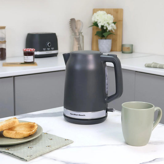 Hamilton Beach Ella Kettle 1.7 Litre Matte Charcoal