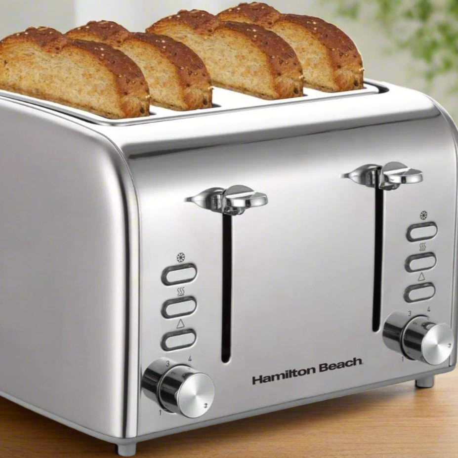 RISE 4 SLICE TOASTER BRUSHED AND POLISHED | 
