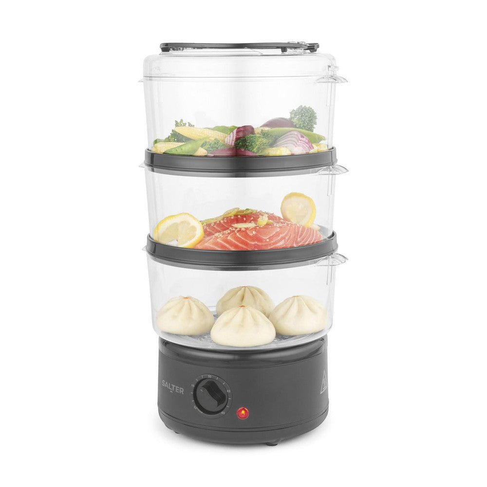 Salter Kuro 3-Tier 7L Food Steamer White BG
