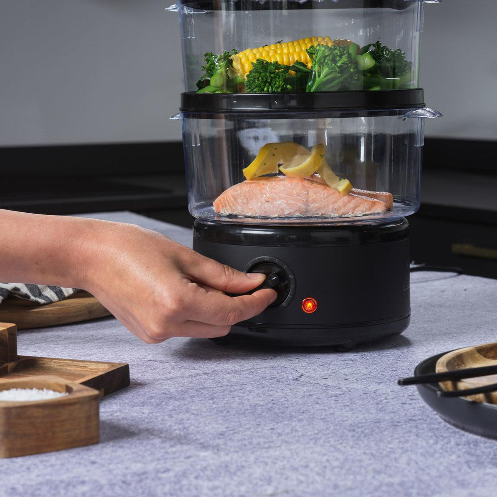 Salter Kuro 3-Tier 7L Food Steamer EK6351 Settings