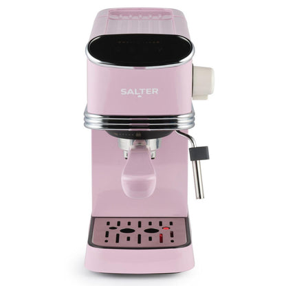 Salter Retro Espresso Machine - Pink 20 Bar Coffee Machine