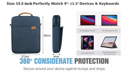 Tablet Sleeve Bag 12" to 13.3" For iPad Pro or MacBook Air 13"