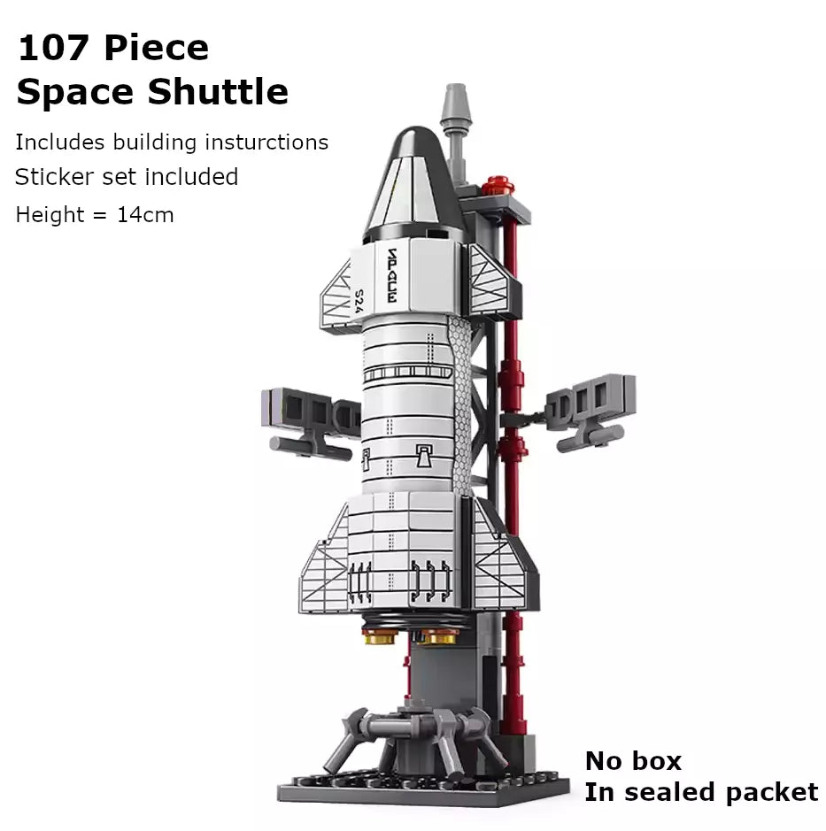 107 Piece Space Shuttle Model Space Shuttle Rocket Launch Puzzle Toy