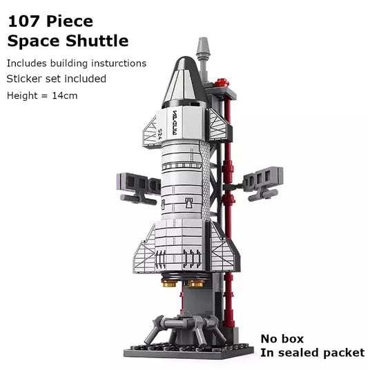 107 Piece Space Shuttle Model Space Shuttle Rocket Launch Puzzle Toy