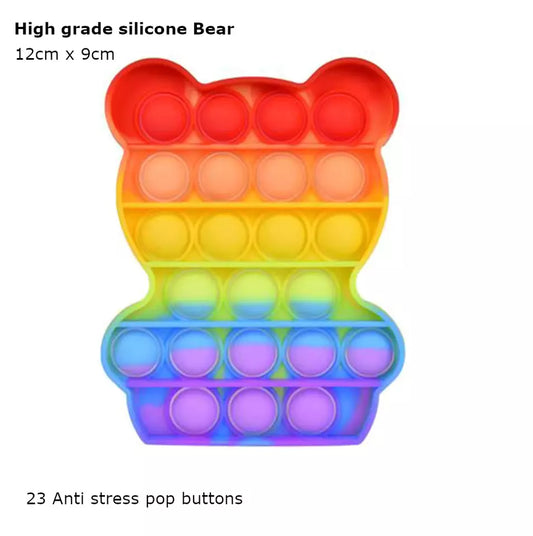 Bubble Silicone Bear Toy - Food grade silicone